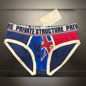 Men's Blue and Red Briefs